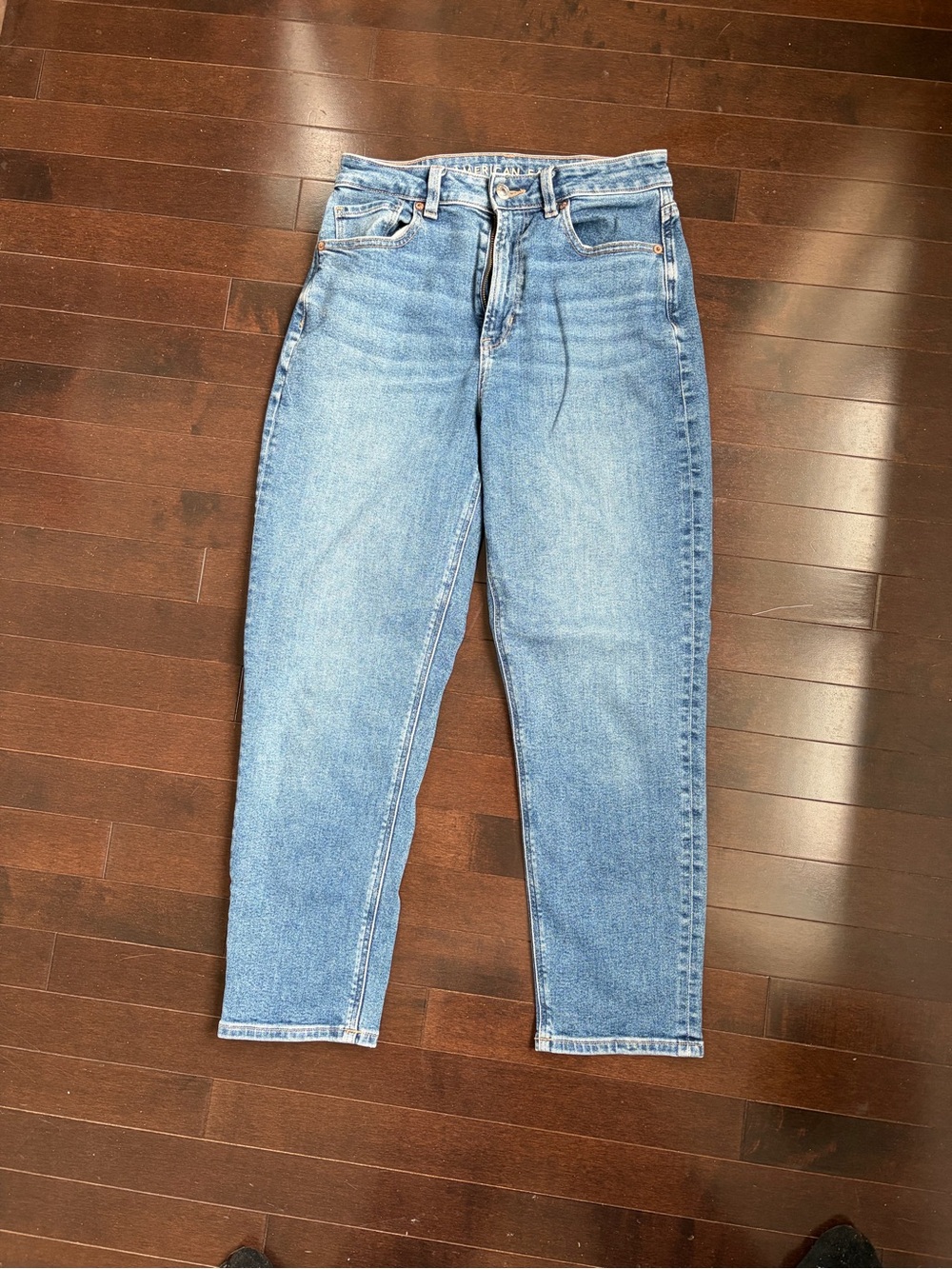 American Eagle Outfitters High Rise, Light Ankle Length Jeans